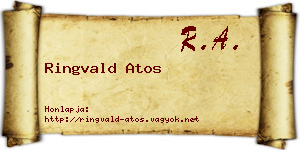 Ringvald Atos névjegykártya